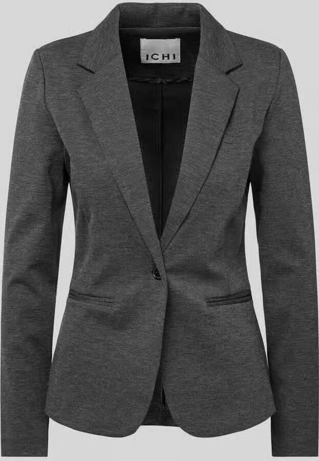 Ichi Dames Blazer Herfst Winter Collectie Gray Dames