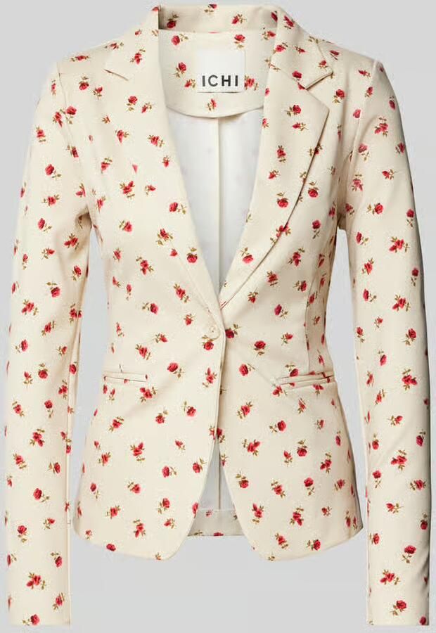 Ichi Slim fit blazer met paspelzakken model 'KATE'