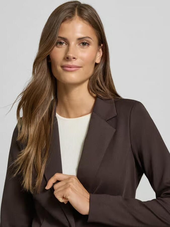 Ichi Slim fit blazer met paspelzakken model 'KATE' - Foto 4