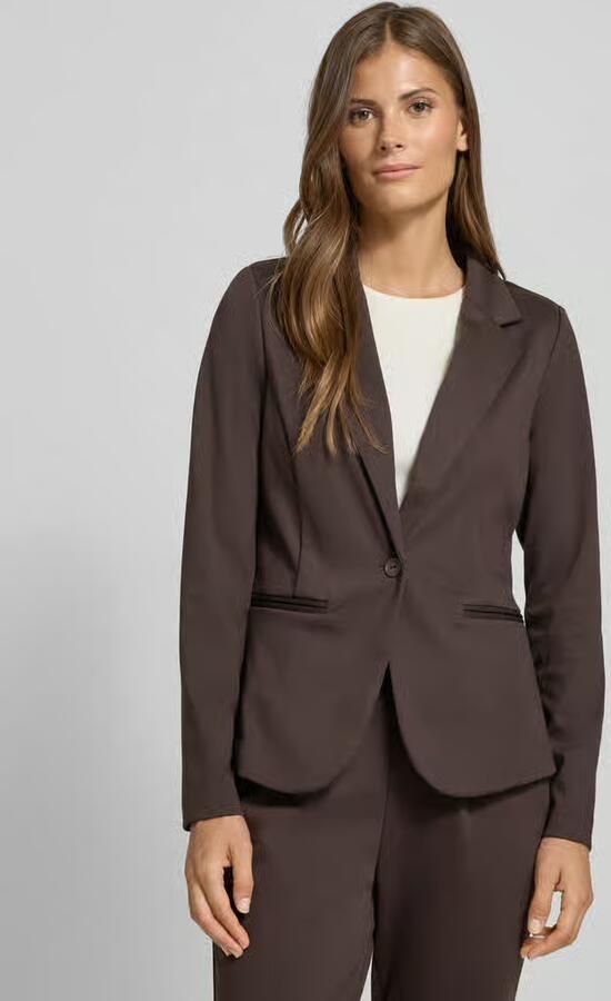 Ichi Slim fit blazer met paspelzakken model 'KATE' - Foto 4