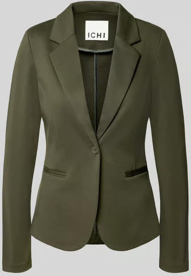 Ichi Slim fit blazer met paspelzakken model 'KATE' - Foto 3