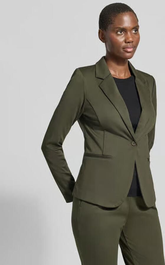 Ichi Slim fit blazer met paspelzakken model 'KATE' - Foto 4