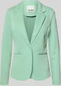 Ichi slim fit blazer met paspelzakken model 'KATE PIQUE'