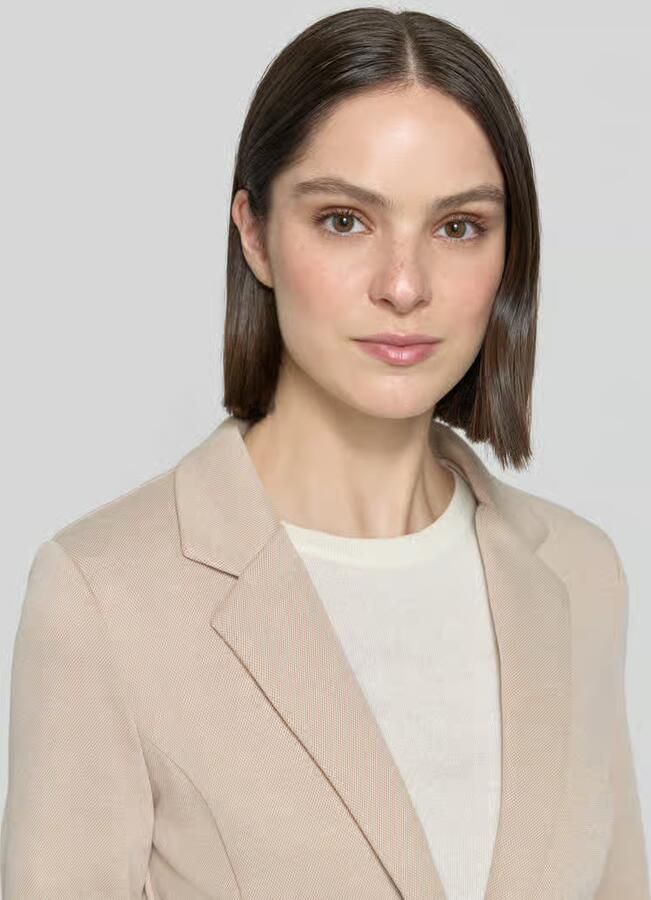 Ichi Blazer met reverskraag en structuurmotief model 'KATE'