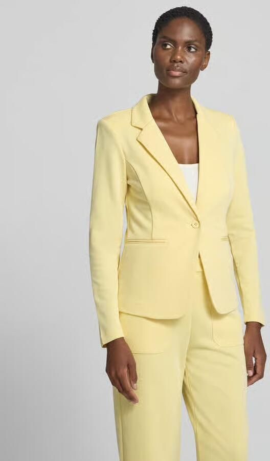 Ichi slim fit blazer met paspelzakken model 'KATE PIQUE' - Foto 2