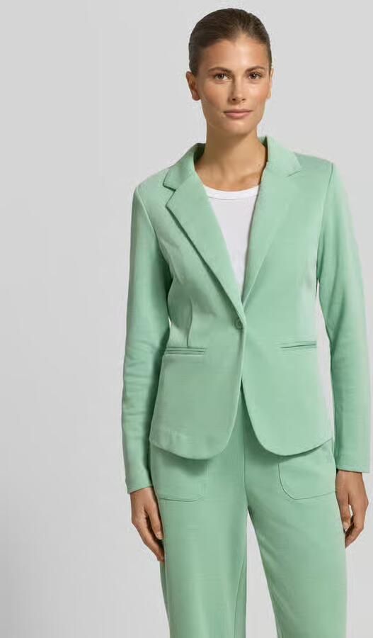Ichi slim fit blazer met paspelzakken model 'KATE PIQUE' - Foto 3