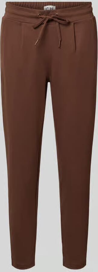 Ichi slim fit broek met viscose model 'KATE'