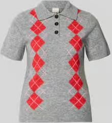 Ichi Slim Fit poloshirt met wol model 'Dasila'