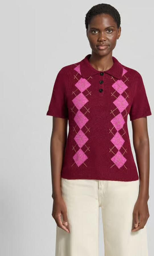 Ichi Slim Fit poloshirt met wol model 'Dasila' - Foto 7