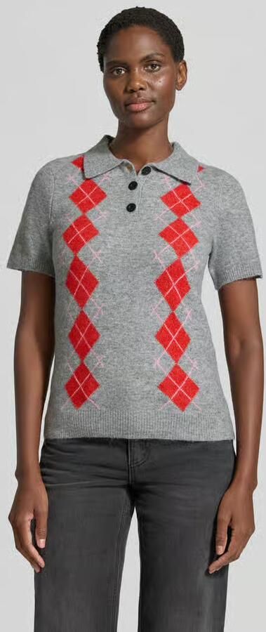 Ichi Slim Fit poloshirt met wol model 'Dasila' - Foto 2