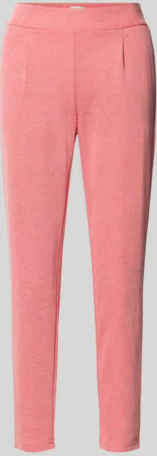 Ichi Slim fit stoffen broek met elastische band model 'Kate'