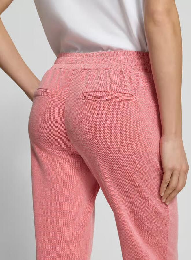 Ichi Slim fit stoffen broek met elastische band Model 'Kate'