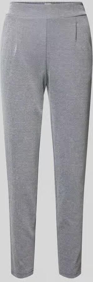 Ichi Slim fit stoffen broek met elastische band Model 'Kate' - Foto 2