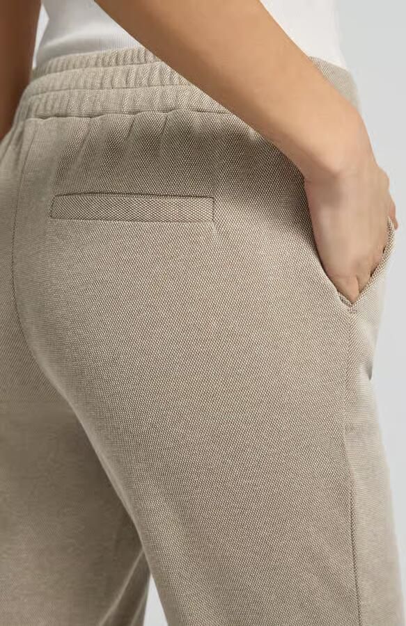 Ichi Slim fit stoffen broek met elastische band Model 'Kate'