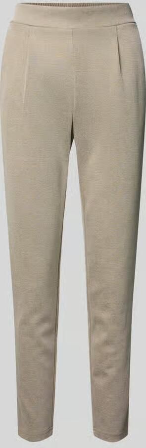 Ichi Slim fit stoffen broek met elastische band Model 'Kate' - Foto 2