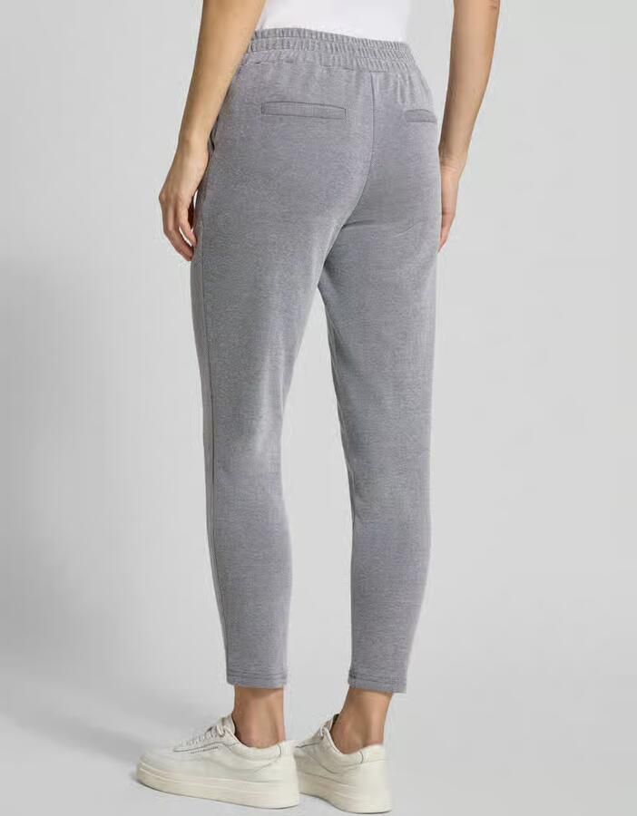 Ichi Slim fit stoffen broek met elastische band Model 'Kate'