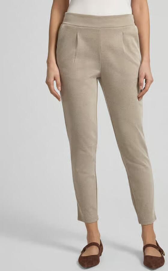 Ichi Slim fit stoffen broek met elastische band Model 'Kate' - Foto 3
