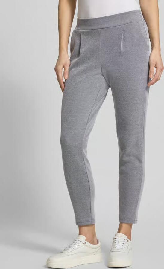 Ichi Slim fit stoffen broek met elastische band Model 'Kate' - Foto 3