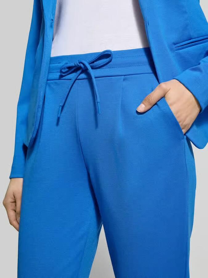 Ichi Slim fit stoffen broek met viscose model 'Kate'