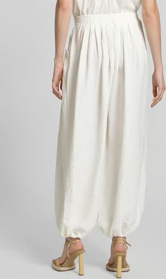 Ichi stoffen broek met elastische band model 'BALLON'