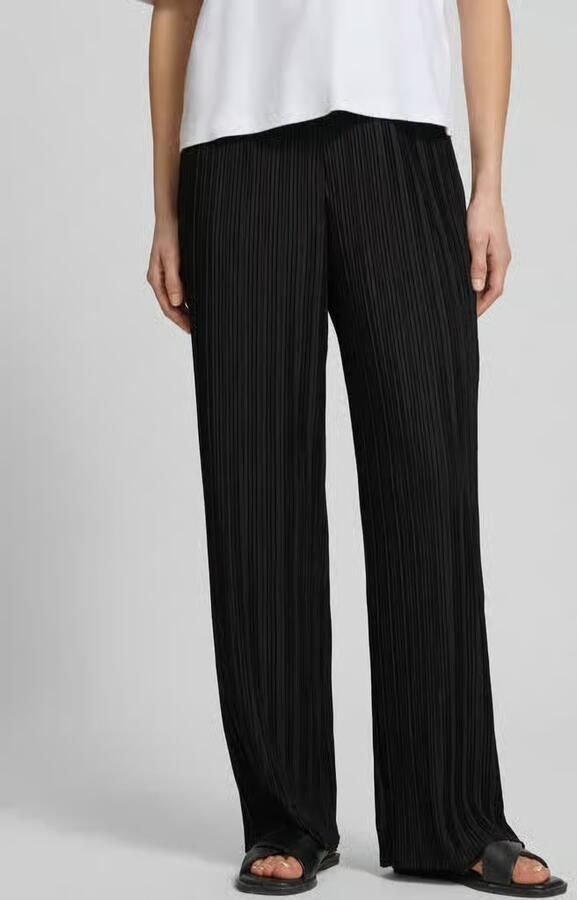 Ichi Stoffen broek met plissévouwen model 'MIKALA' - Foto 3