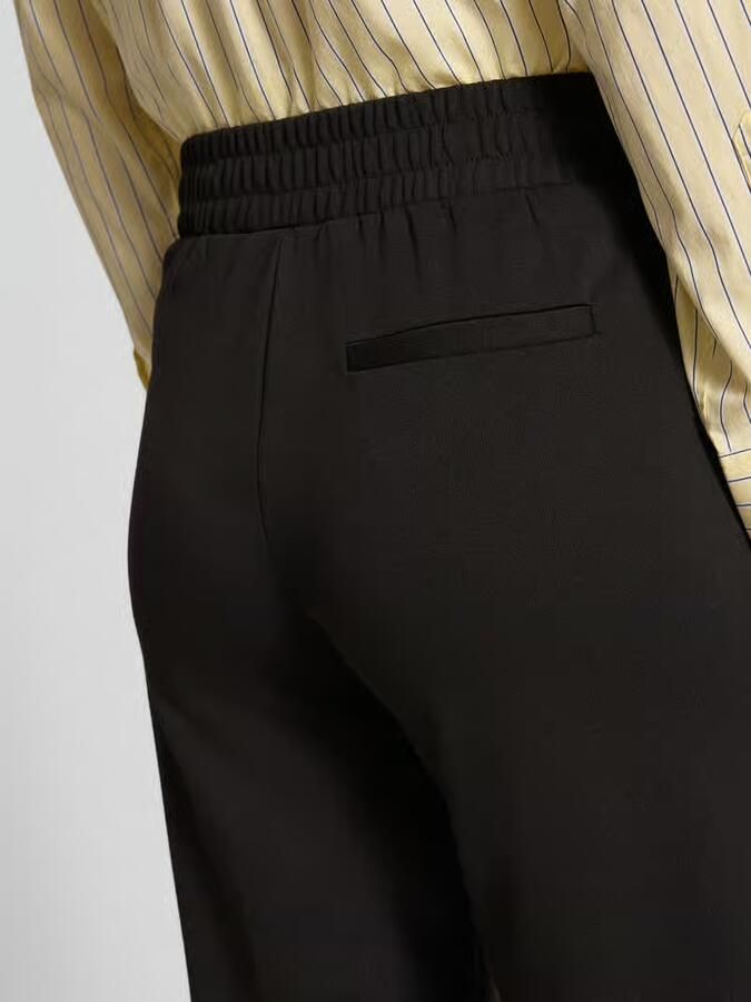 Ichi Zwarte Bootcut Broek Herfst Winter Collectie Black Dames