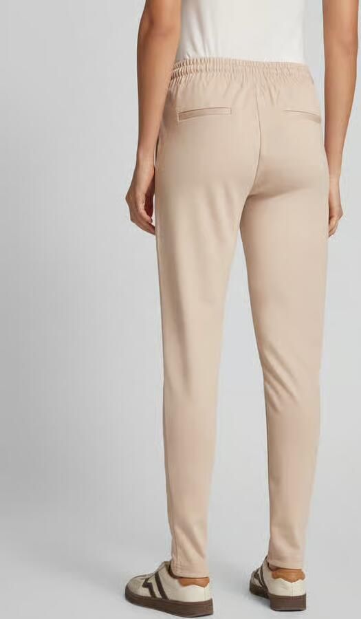 Ichi Beige Lace-Fastening Enkellange Broek Beige Dames - Foto 3