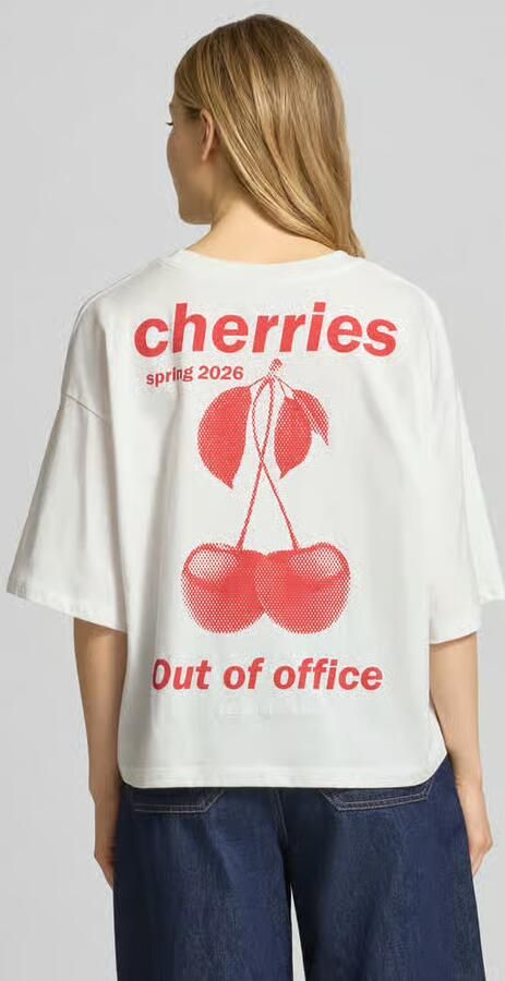 Ichi T-shirt met motiefprint op de achterkant model 'NICA' - Foto 3