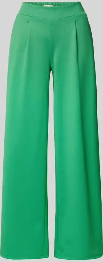 Ichi Wide fit broek met elastische band model 'KATE'
