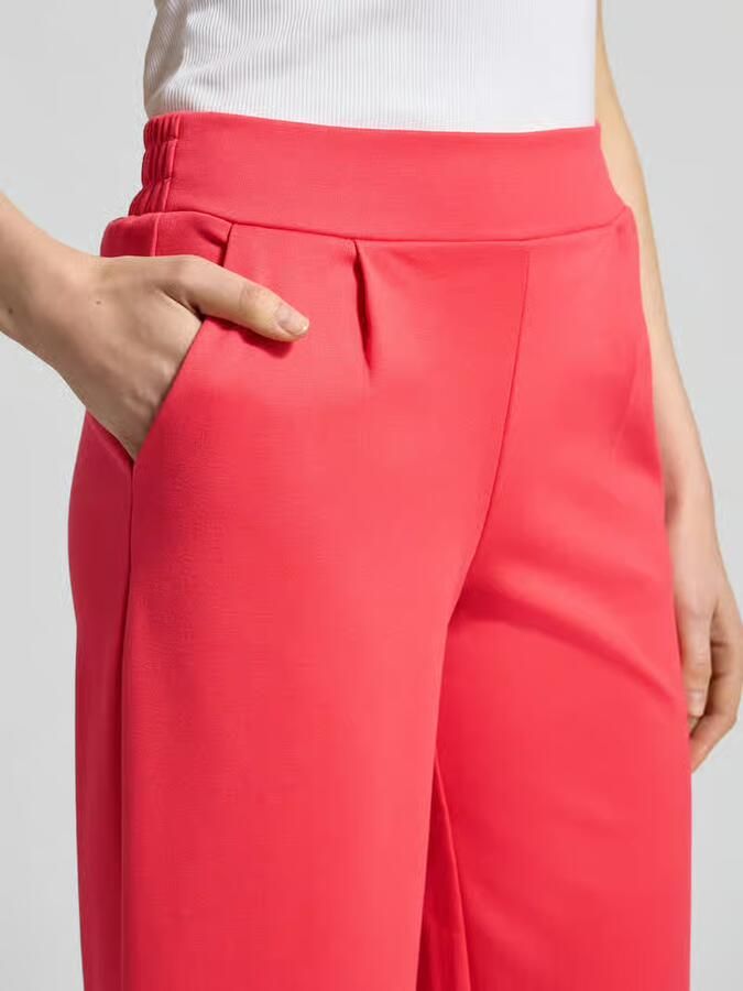 Ichi Wide fit broek met elastische band model 'Kate' - Foto 2