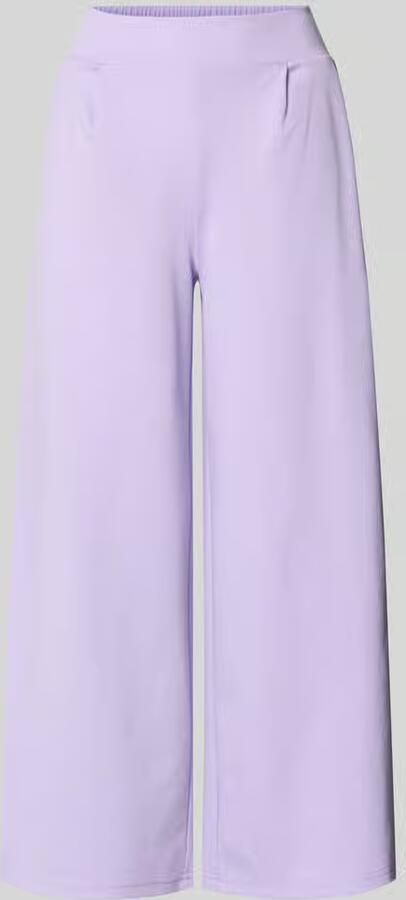 Ichi Wide fit broek met elastische band model 'Kate'