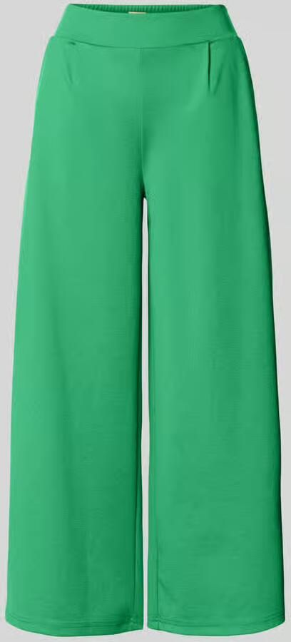 Ichi Wide fit broek met elastische band model 'Kate'