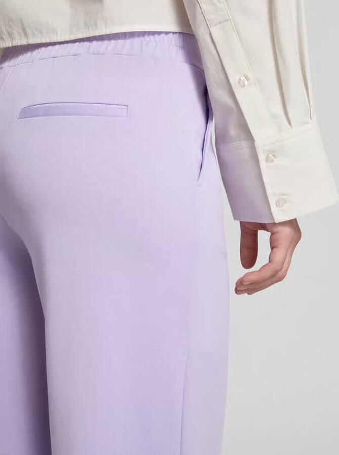 Ichi Wide fit broek met elastische band model 'KATE' - Foto 2
