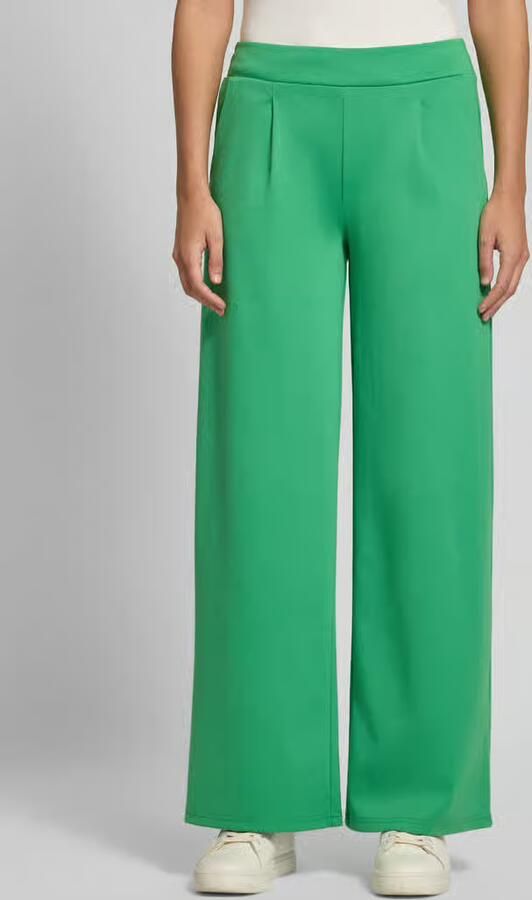 Ichi Wide fit broek met elastische band model 'KATE' - Foto 3