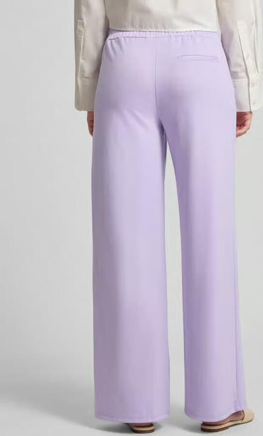 Ichi Wide fit broek met elastische band model 'KATE'