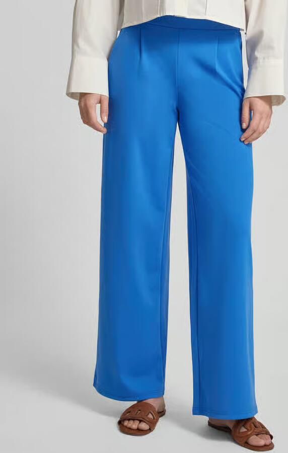 Ichi Wide fit broek met elastische band model 'KATE' - Foto 3