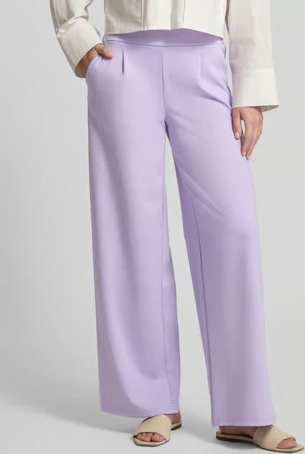 Ichi Wide fit broek met elastische band model 'KATE' - Foto 2