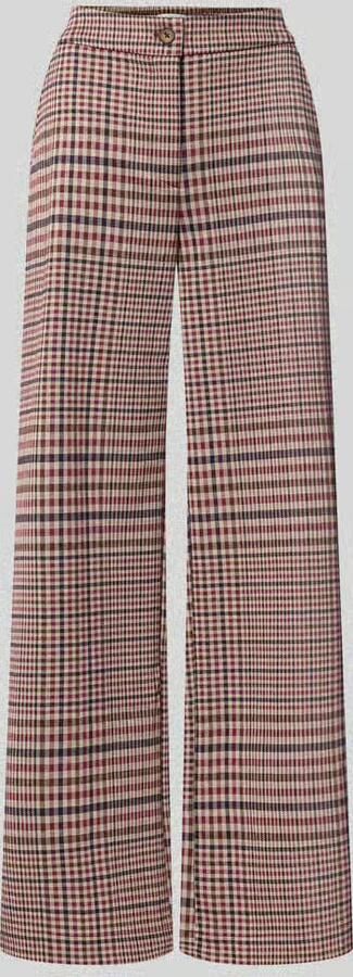 Ichi wide fit broek met viscose model 'Kate'