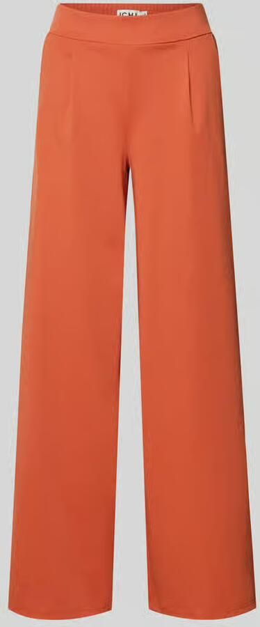 Ichi Wide fit stoffen broek met viscose model 'Kate'