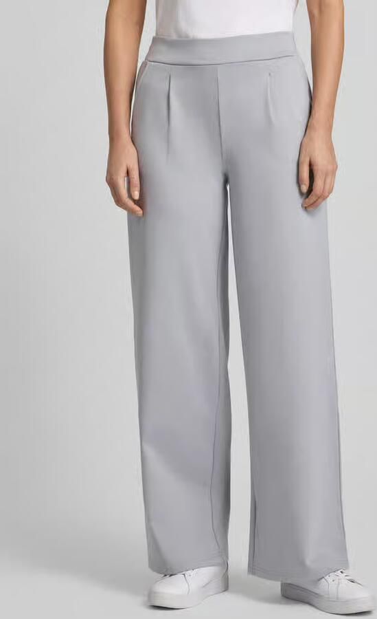 Ichi Wide fit stoffen broek met viscose Model 'Kate' - Foto 6