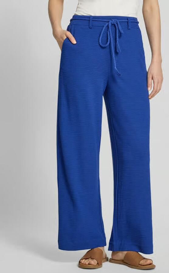 Ichi wide fit stoffen broek van viscosemix model 'Lumina' - Foto 3