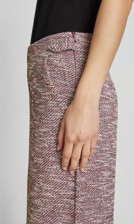 Ichi Wide leg broek in bouclélook model 'KATE'