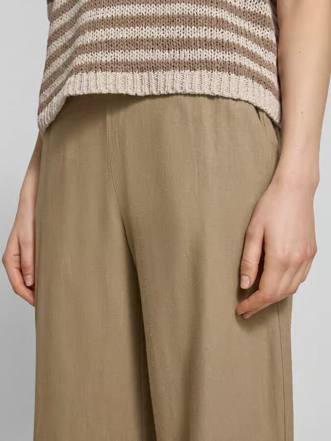 Ichi Wide leg broek met steekzakken model 'LINNO'