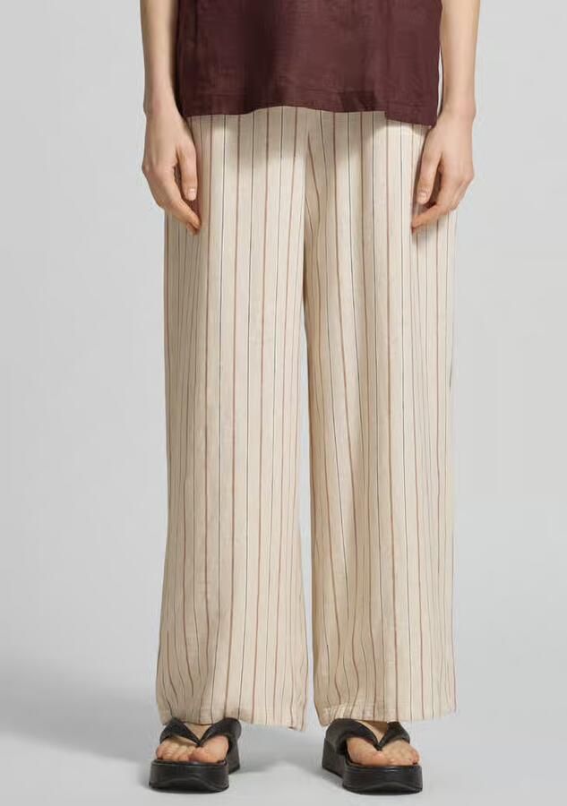 Ichi Wide leg broek met steekzakken model 'LINNO' - Foto 2