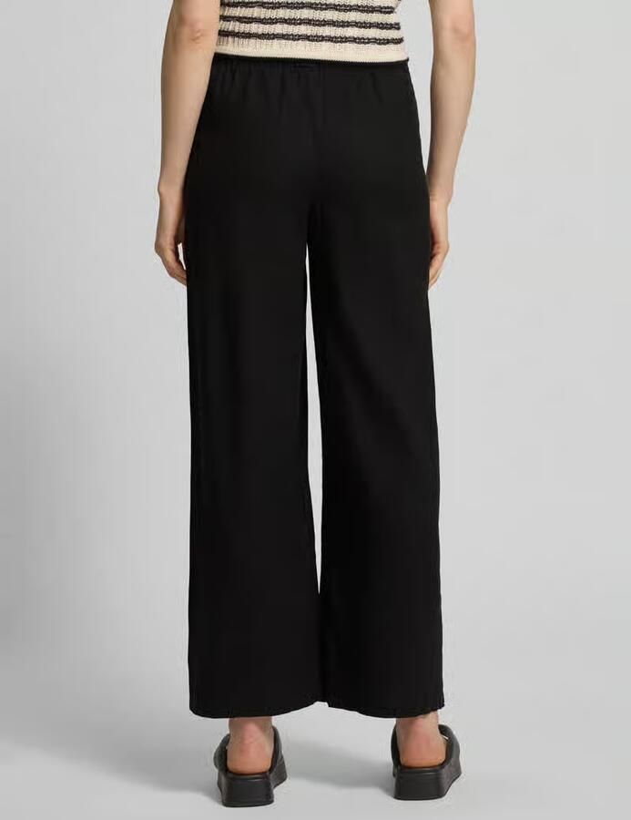 Ichi Wide leg broek met steekzakken model 'LINNO'