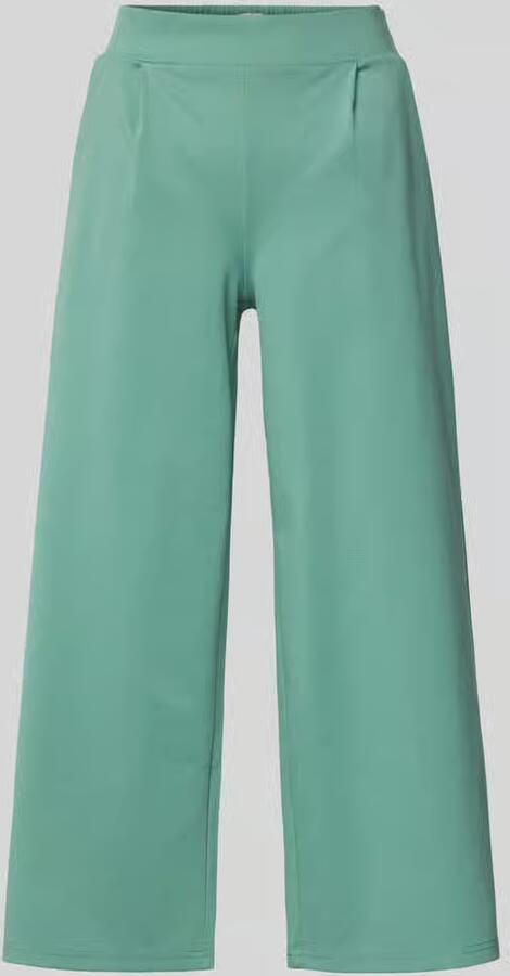 Ichi Wide leg stoffen broek met bandplooien model 'Kate' - Foto 2