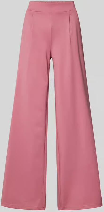 Ichi Wide leg stoffen broek met bandplooien model 'KATE' - Foto 2