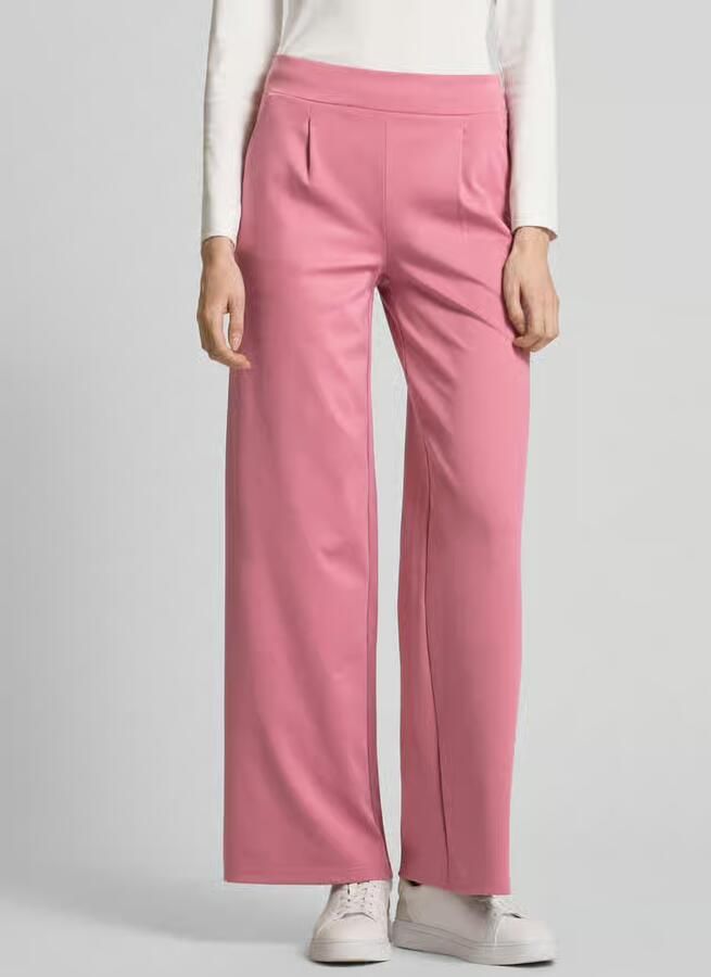 Ichi Wide leg stoffen broek met bandplooien model 'KATE' - Foto 2