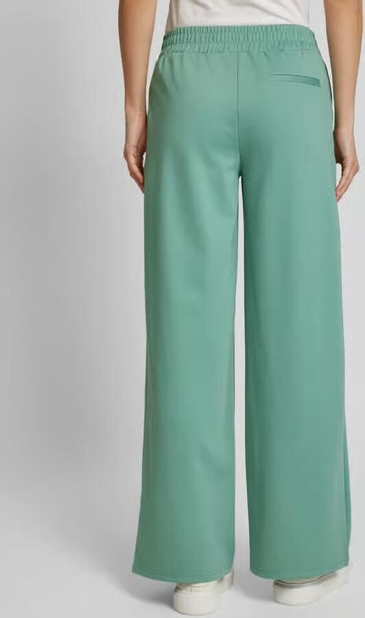 Ichi Wide leg stoffen broek met bandplooien model 'Kate' - Foto 3