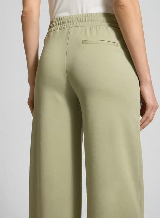 Ichi Wide leg stoffen broek met bandplooien model 'KATE Long'